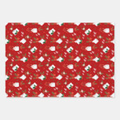 ああ何A年フェスティバルトイレ紙転がクリスマス ラッピングペーパーシート (正面2)