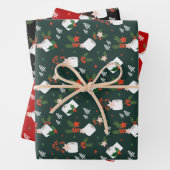 ああ何A年フェスティバルトイレ紙転がクリスマス ラッピングペーパーシート (インサイチュ)