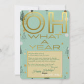 ああ何A年ミントGrn検疫ビンゴクリスマス シーズンカード (裏面)