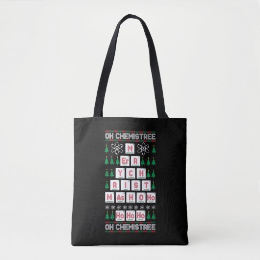 ああ化学化学者の科学クリスマス トートバッグ (正面)