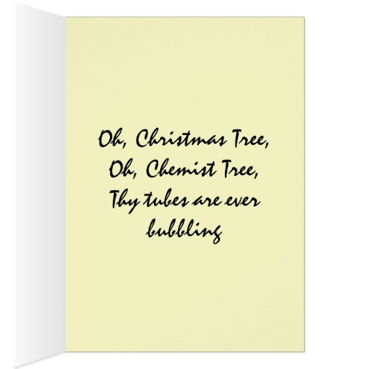 ああ化学、ああ化学者の木のクリスマス (内側 (右))