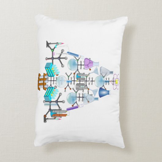 ああ化学、ああ化学者の木 アクセントクッション (裏面(縦))