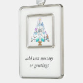 ああ化学、ああ化学者の木 シルバープレートフレームオーナメント (左)