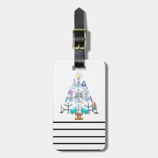 ああ化学、ああ化学者の木 ラゲッジタグ (正面縦)