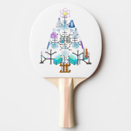 ああ化学、ああ化学者の木 卓球ラケット (正面)