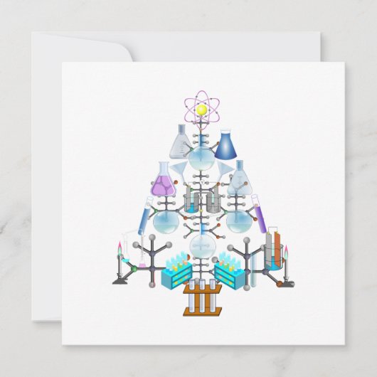 ああ化学、ああ化学者の木 招待状 (正面)