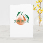 ああ可愛いクレメンチン図解入りの、写真付きのグリーティングカード カード (黄色い花)