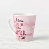 ああ味わって、主が良いパスラムを見て下さい。 カフェラテマグ (左アングル)