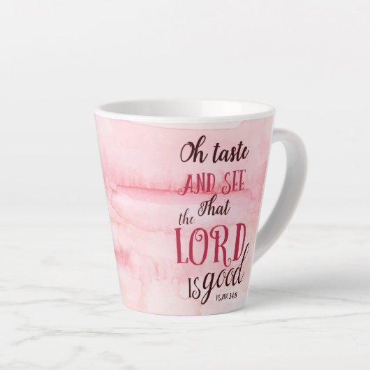 ああ味わって、主が良いパスラムを見て下さい。 カフェラテマグ (右アングル)