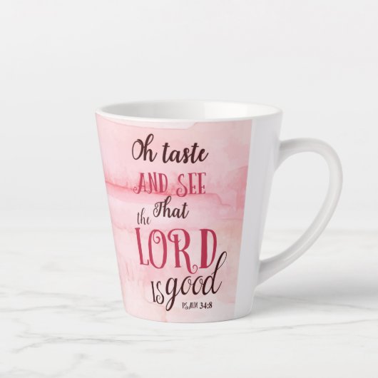 ああ味わって、主が良いパスラムを見て下さい。 カフェラテマグ (右)