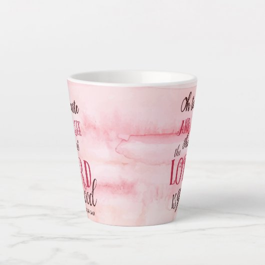 ああ味わって、主が良いパスラムを見て下さい。 カフェラテマグ (正面)