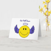 ああ天使の顔は健康なカードをすぐに得ます カード (黄色い花)