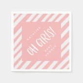 ああ女の子だ！双子の女感謝していの子よパーティーナプキン スタンダードカクテルナプキン (正面)