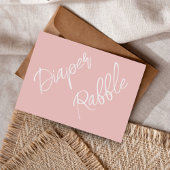 ああ女の子！ギンガムおむつラッフルベビーシャワー |プレイド エンクロージャーカード