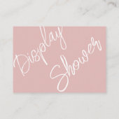 ああ女の子!ピンク市松模様に |ギンガムディスプレイシャワー エンクロージャーカード (裏面)