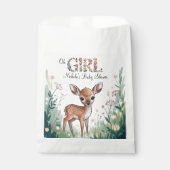 ああ女の子：リトルディアファウンガールベビーシャワー フェイバーバッグ (正面)