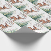 ああ女の子：リトルディアファウンガールベビーシャワー ラッピングペーパー (角)