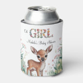 ああ女の子：リトルディアファウンガールベビーシャワー 缶クーラー (缶正面)