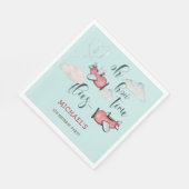 ああ時間が飛ぶレトロな飛行機男の子の誕生日 スタンダードランチョンナプキン (角)