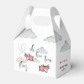 ああ時間が飛ぶレトロな飛行機男の子の誕生日 フェイバーボックス (裏面サイド)