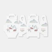 ああ時間が飛ぶレトロな飛行機男の子の誕生日 フェイバーボックス (折り畳みなし)