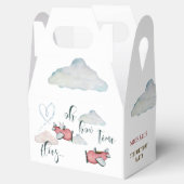 ああ時間が飛ぶレトロな飛行機男の子の誕生日 フェイバーボックス (オープン)