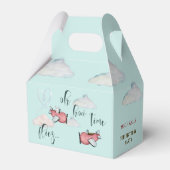 ああ時間が飛ぶレトロな飛行機男の子の誕生日 フェイバーボックス (裏面サイド)