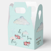 ああ時間が飛ぶレトロな飛行機男の子の誕生日 フェイバーボックス (オープン)