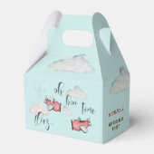 ああ時間が飛ぶレトロな飛行機男の子の誕生日 フェイバーボックス (正面サイド)