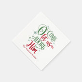 ああ来あ聖降誕祭を祝おう スタンダードカクテルナプキン (角)