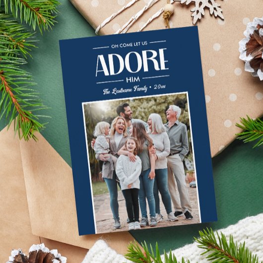 ああ来、彼の青いクリスチャン写真を崇拝しよう シーズンカード