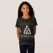 ああ歯列醜いクリスマスライト歯医者Chris Tシャツ (正面フル)