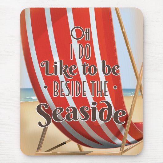 ああ海辺に居るのが好きだ マウスパッド (正面)