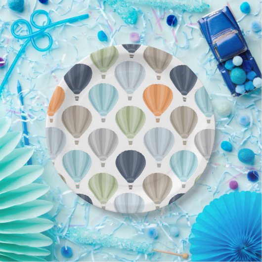 ああ熱気はパターンを風船のようにふくらませます ペーパープレート (パーティー)