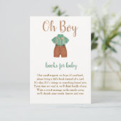 ああ男の子の小さな七面鳥の本ベビーシャワー エンクロージャーカード (スタンド正面)