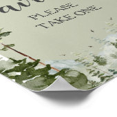 ああ男の子アドベンチャーパインフォレスト赤ちゃんシャワーの好意 ポスター (角)