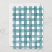 ああ男の子カボチャ小さなトラック赤ちゃんシャワー 招待状 (裏面)