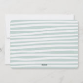 ああ男の子ツインベイビーシャワー招待 シーズンカード (裏面)