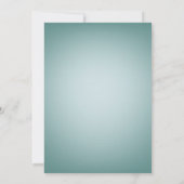 ああ男の子パンダ青い赤ちゃんシャワー 招待状 (裏面)