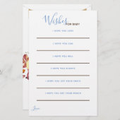 ああ男の赤ちゃんリトルカボチャの願いベビーカード (正面/裏面)