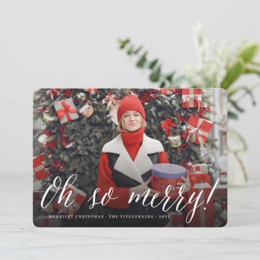 ああ白いスメリークリスマモダンス写真 シーズンカード (スタンド正面)