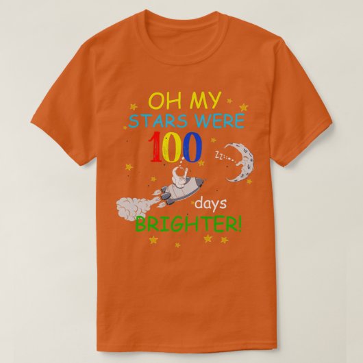 ああ私の星は100日明るい Tシャツ (デザイン正面)