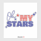 ああ私の星アメリカ国旗 シール (シート)