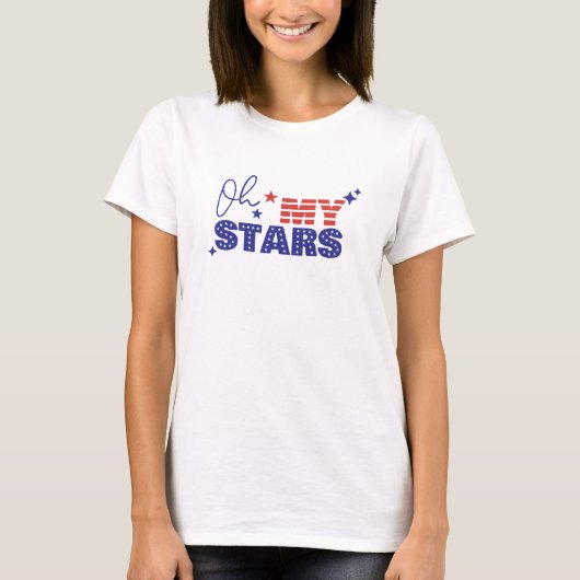 ああ私の星アメリカ国旗 Tシャツ (正面)
