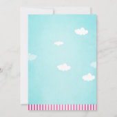 ああ私の時間はカイトサマーガールファースト誕生日 招待状 (裏面)