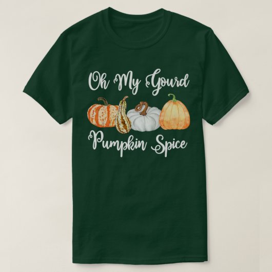 ああ私の瓢箪かぼちゃのスパイスかわいい秋かぼちゃの秋 Tシャツ (デザイン正面)