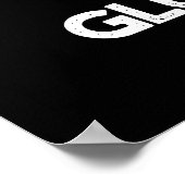 ああ私の粘り強さおもしろいすごいグルーパンプンダークBG ポスター (角)