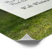 ああ私！ああ命だ！ウォルト・ホイットマンの詩、木と青の空 ポスター (角)