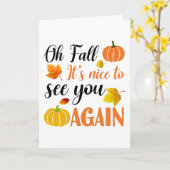 ああ秋またお会いできて嬉しい カード (黄色い花)