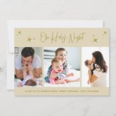 ああ聖なる夜の宗教的3つの写真家族 シーズンカード (正面)